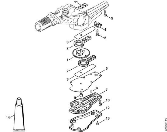 Riduttore lama a 135° regolabile FH 75 FH 75 brand Stihl